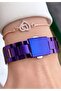 Women's Wristwatch Purple Steel Strap Stone Dial Original Waterproof 2 Years Warranty Gift Boxed - 7