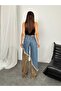 Leopard Print Jeans Trousers Embellished Design Palazzo Jeanologist - 4