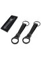 Functional Keychain That Can Be Attached to Belt and Bag, Leather and Smoked Metal Design - 3