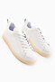 Lina Genuine Leather White Women's Sneaker Shoes - 3