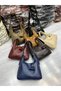Navy Blue Color Mini Bag with Charm Detail Large Size Women's Shoulder Bag (40Cm*26Cm) - 2