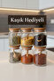 6-Piece Bamboo Vacuum Lid Luxury Spice Container Set with Spoon