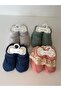 Flexible Cotton Ribbed Booties - 5