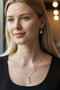 🌟 Zet Style – “Luna's Tear – Moon's Tear Sparkle Set” Jewelry Set - Necklace - Earrings - 2