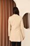 Women's Cashmere Jacket Cream Color. - 3