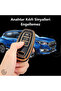 Audi Compatible A1, A3, A4, A5, A6, A7, A8, Q3, Q5, Q7, S4, S5, S6, S7, S8, R8, Tt Gold Edge Tpu Key Case Cover (Blue) - 7