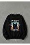 Sweatshirt Unisex Printed 100% Cotton Oversize Pew Cat Sweatshirt