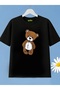 qubo Unisex Oversized Printed Cotton Crew Neck Short Sleeve T-shirt