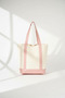 Canvas Tote Bag Pink Gusseted Shoulder Bag 320 Gr Front Pocket 100% Cotton 40X35X12 cm - 2