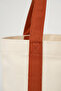 Canvas Tote Bag Brown Gusseted Shoulder Bag 320 Gr Front Pocket 100% Cotton 40X35X12 cm - 3
