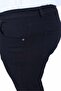 Large Size Classic 5 Pocket Gabardine Trousers 11915 Black - 4