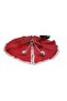 Christmas Tree Skirt, Pine Tree Foot Mat Cover, Red Color, Plush 70 cm - 7