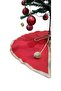 Christmas Tree Skirt, Pine Tree Foot Mat Cover, Red Color, Plush 70 cm - 5
