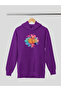 Yoga Meditation Chakra Printed Cotton Long Sleeve Ribbed 3 Yarn Hooded Sweatshirt