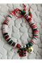 New Year's Colorful Fimo, Gift Wrapped and Letter Detailed Bracelet - 2