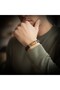 Tiger Eye Stone Brown Leather Men's Steel Bracelet 31834B6D2 - 3