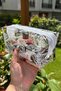 White Butterfly Patterned Makeup and Travel Bag - 6