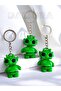 Green Alien Articulated Keychain 1 Piece