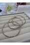 Zircon Stone Sparkling Waterway Flexible Bracelet (3 Pieces)