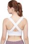 Women's Padded Cross Back Medium Support Sports Bra, Size M to 3XL