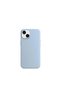 iPhone 15 Launch Case Baby Blue Velvet Inside Silicone Phone Case - 2