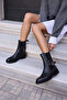 Oskar Women's Black Genuine Leather Boots - 6