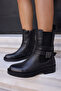 Oskar Women's Black Genuine Leather Boots