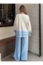 ✨   Striped Detailed Oversized Two-Piece Knitwear Set – Comfortable Fit – Suitable for Casual & Office Outfits - 2