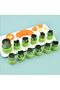 12PCS Vegetable Cutter Shapes Set, Stainless Steel Cookie & Fruit Molds, Ideal for Chocolate, Cake D