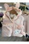 Winter Rabbit Embroidered, 3-Piece Inflatable Vest Plush, Welsoft Lined, Thick 3 Thread Baby Girl Set - 5