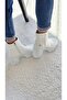 Melinta Thick Heeled Women's Zippered White Short Boots - 3