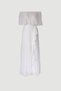 Daila Off-The-Shoulder Flounce Long Evening Dress Chiffon Invitation and Wedding Party Dress - 7