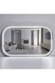 Rectangular LED Mirror Neon White 50x30cm - 3