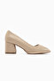 Saina Beige Platform Heeled Women's Shoes - 2