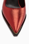 Bonny Red Thick Heeled Women's Shoes - 3