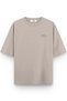 Duck Back Printed Half Oversized Stone Color Tshirt 1393 - 2