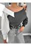 Shirt Detailed Knitwear Blouse Sweater - 3