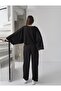 Women's Lyra Modal Batwing Sleeve Blouse- Pleated Baggy Pants Set, Top and Bottom Set - 2