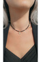 Stainless Steel Special Design Black Bead & Dorica Bohemia Necklace - 2