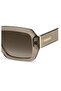 Polarized Women's Sunglasses Square Opaque Brown Pld 6223 - 3