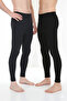 |   Cotton Winter 2 Color Thermal Men's Leggings Anthracite and Black - 6