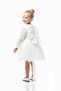 Baby Girl Children's Birthday Party Wedding Dress Long Sleeve Rose Bow Tulle Tutu Lined - 6