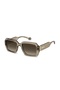 Polarized Women's Sunglasses Square Opaque Brown Pld 6223