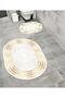 Water-Absorbent Non-Slip Bath Mat Set of 2 with Sponge Filling, Soft-Textured Decorative Set