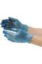 Disposable hygienic Blue Vinyl Gloves Powder Free Large, Non Sterile, Food Safe, 100 Pieces - 5