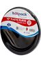 Economy Plastic Plates Black 10 inch, 20 Pieces - 3