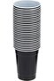 Black Plastic Cups, 12 oz, Durable Disposable Cold Drink Cups for Parties and Events - 3