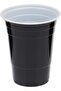 Black Plastic Cups, 16 oz, Durable Disposable Cold Drink Cups for Parties and Events - 4