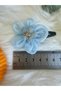 Handmade 2Pairs of Organza Flower hairclip and 1 set ponytail - 5