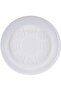 Disposable Food Serving Plastic Round Plate white 7 Inches, 25 Pieces - 2